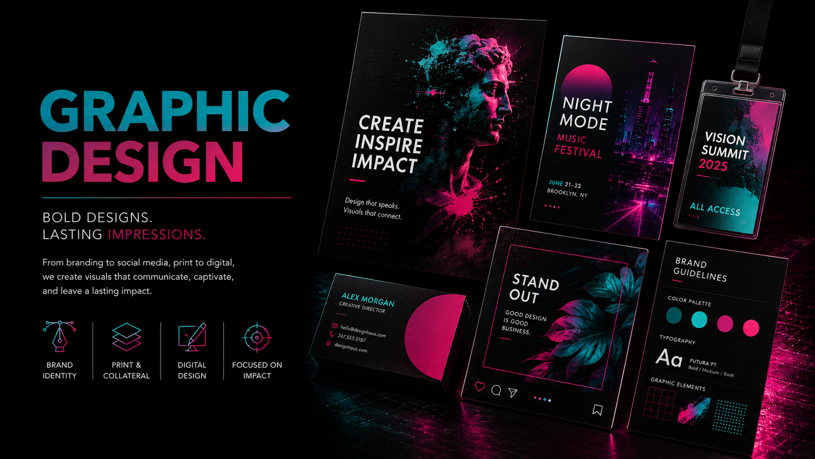 Brand & Graphic Design — KV Digitals service